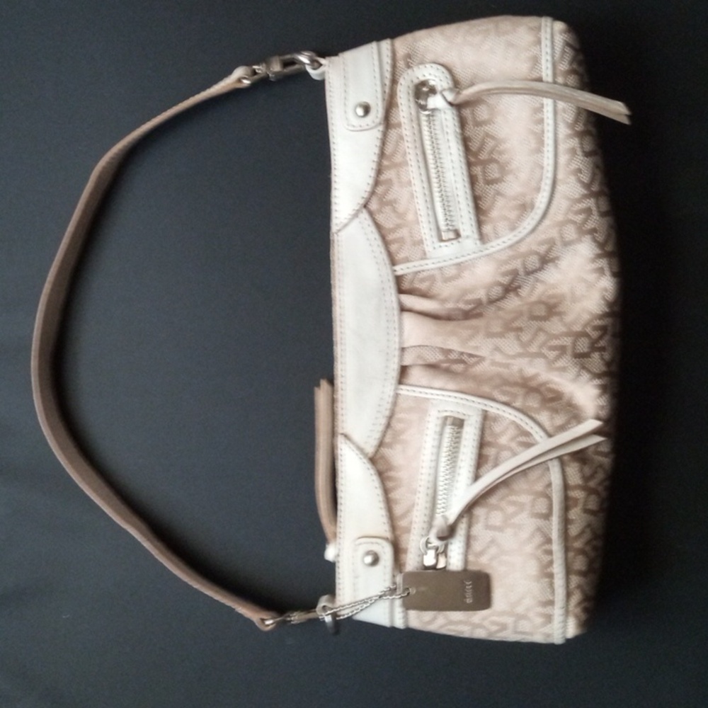 DKNY Y2K Leather& canvas purse